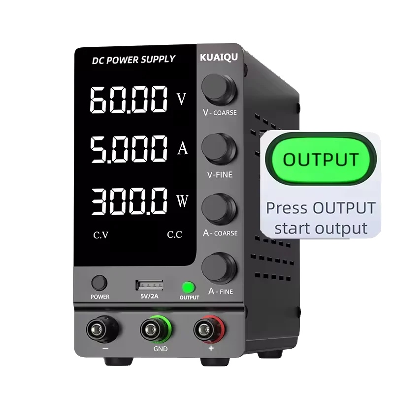 Dc-netzteil, Dual-channel, Einstellbare Spannung, 60v 5a Einzel, Ac 220c-e