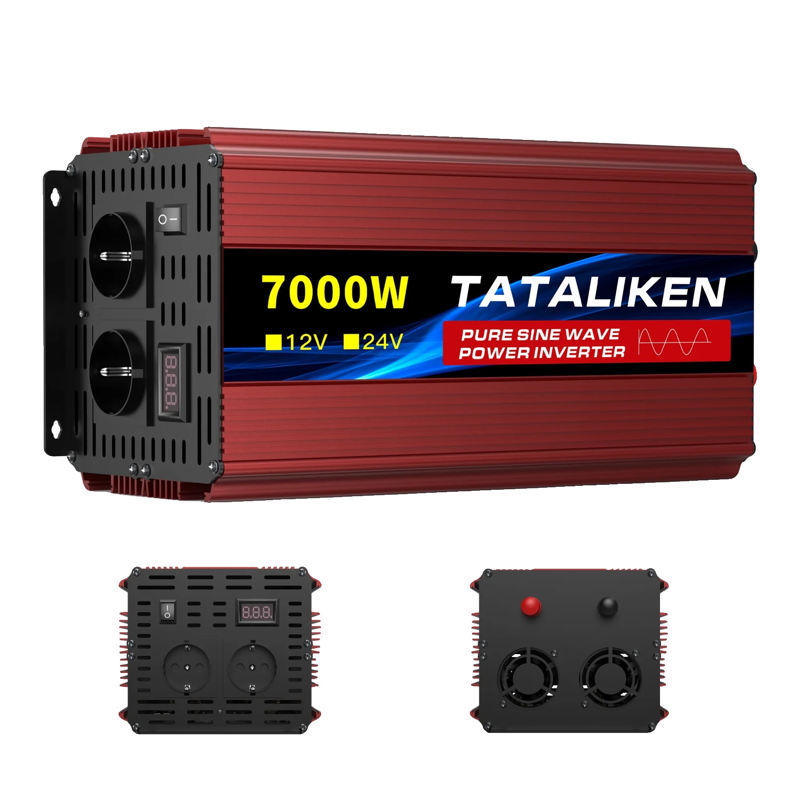 Stromwechselrichter, Tragbares Design, Hohe Effizienz, 12v7000w 220v50hzeu