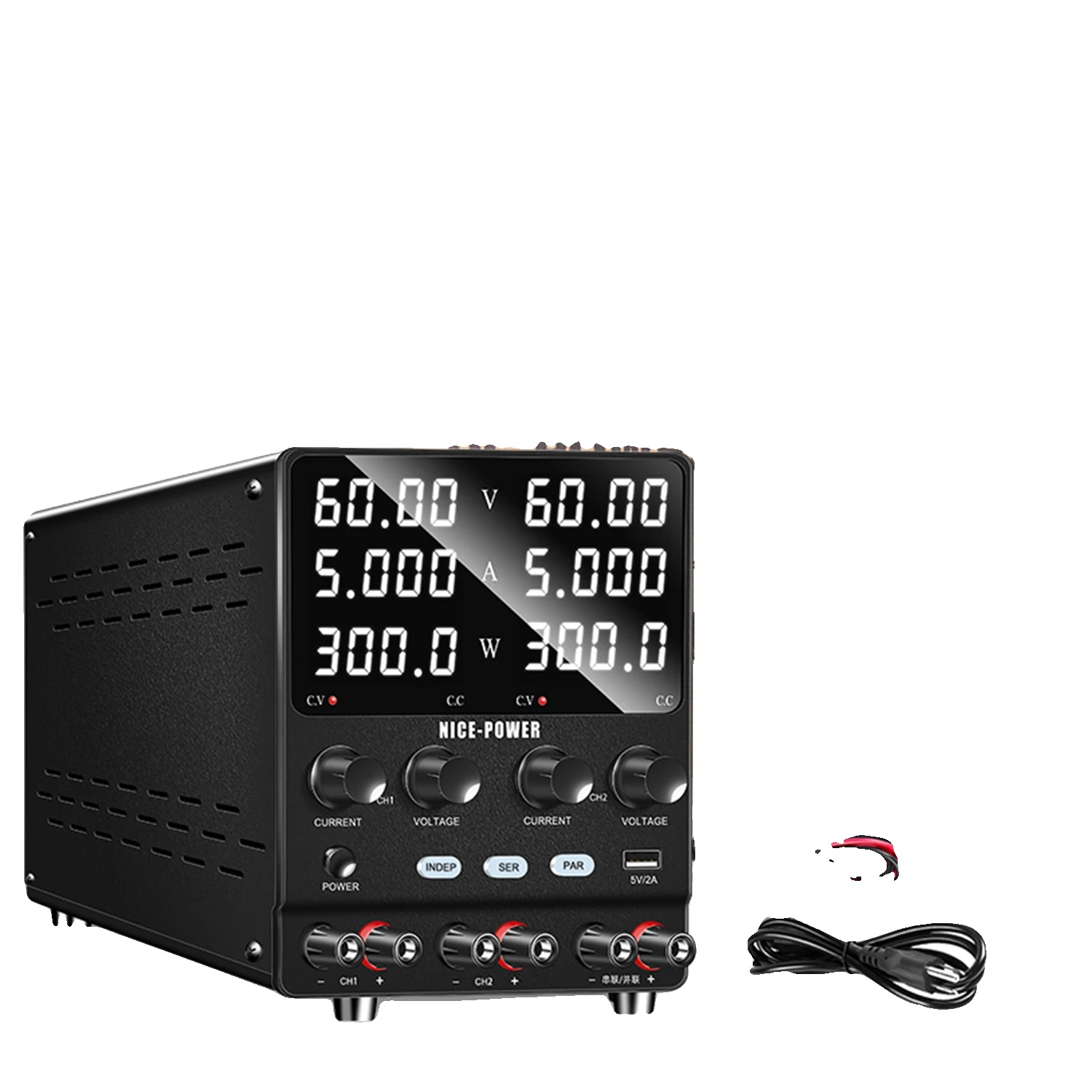 Labornetzgerät, Dual-channel, Vielseitige Ausgangsoptionen, 60v 5a Dual-channel