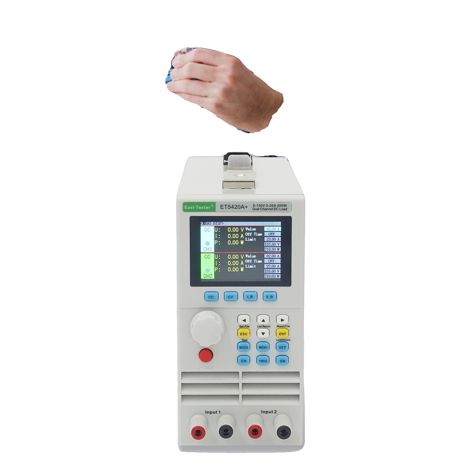 Dc Elektroniklasttester, 400w Leistungsbewertung, Dualkanal, 0-150v Eingangsspannung, 0-20a Eingangsstrom, Überspannungsschutz
