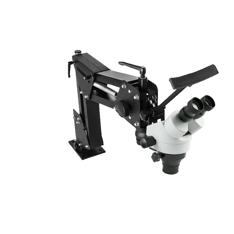 Schmuckmikroskop, 0,7x-4,5x Kontinuierlicher Zoom, 95-300 Mm Arbeitsabstand, 5,1-33 Mm Sichtfeld, 0,5x Objektiv, Ergonomisches Design