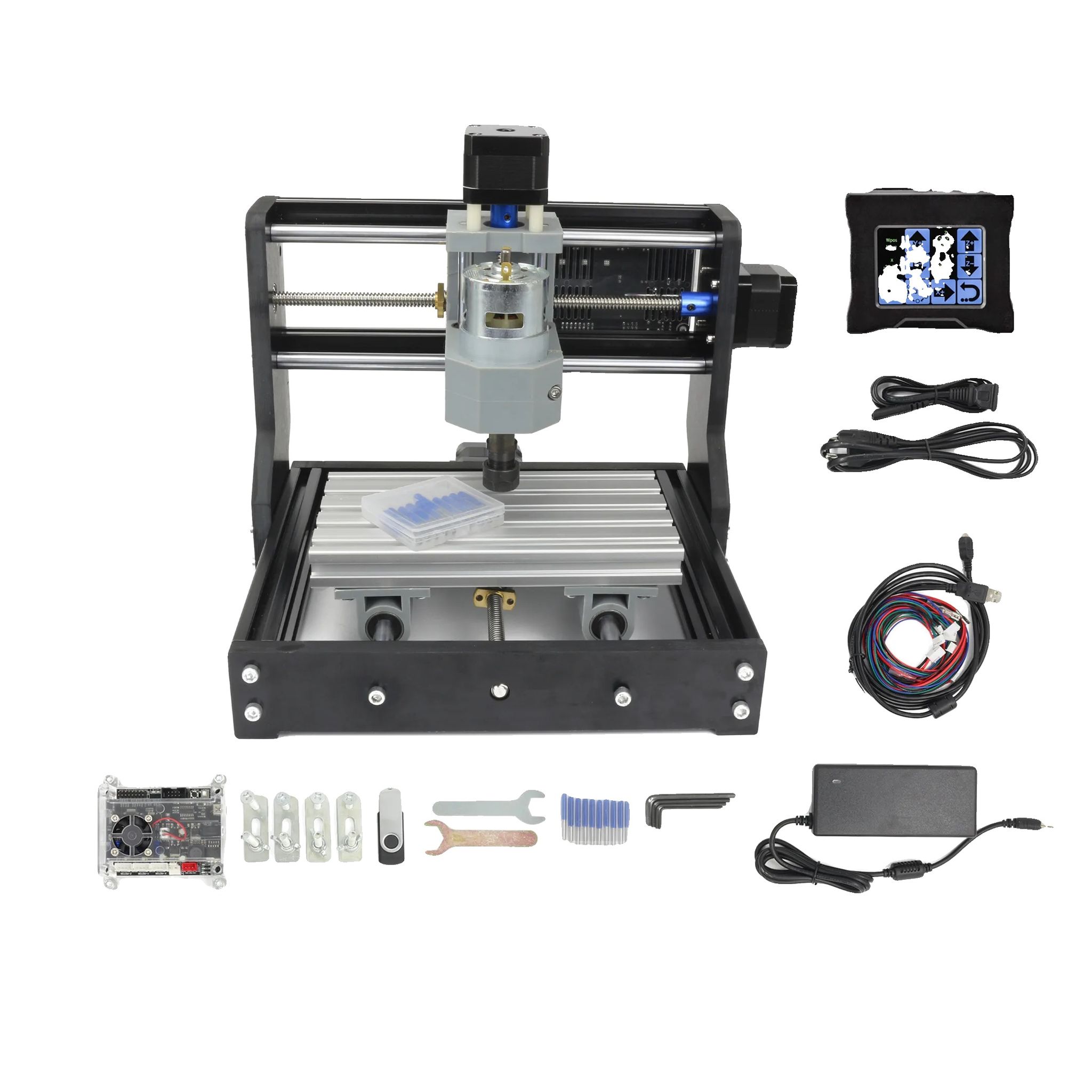 Cnc-fräse, Grbl-steuerung, Kompaktes Design, Mit 2,8 Zoll Touch-steuerung, Kein Laser