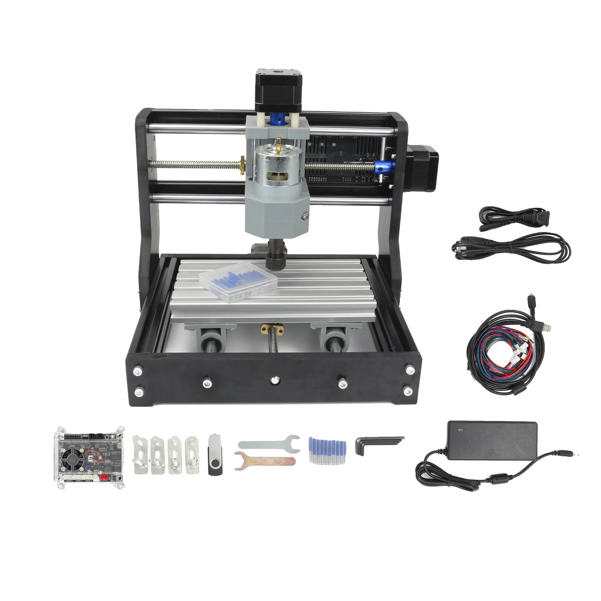 Cnc-fräse, Grbl-steuerung, Kompaktes Design, Nur 1610 Pro Maschine, 10w Laser Hinzufügen