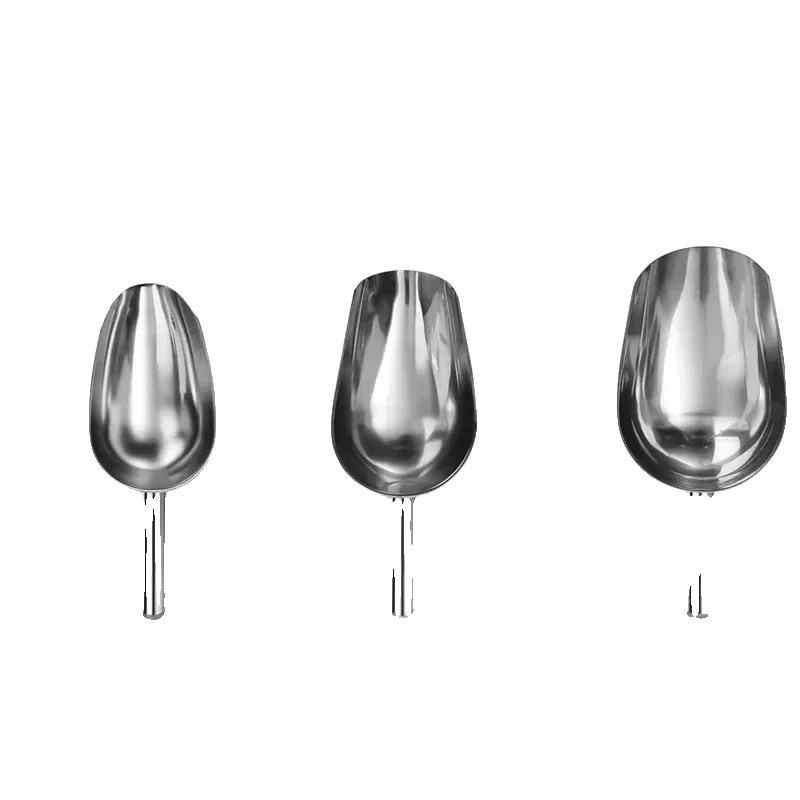 Eisschaufel, Multifunktionales Lebensmittelmesswerkzeug, Edelstahlmaterial, Gemischte Größe