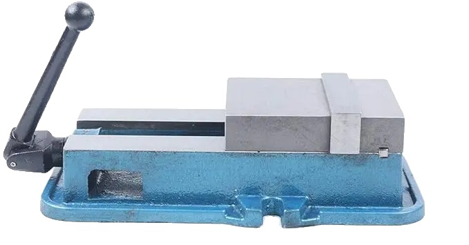 Maschinenzwinge, Langlebige Konstruktion, Hohe Klemmkraft, Hellblau