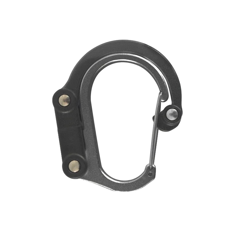 Karabinerhaken, Leicht, Langlebiges Design, Schwarz