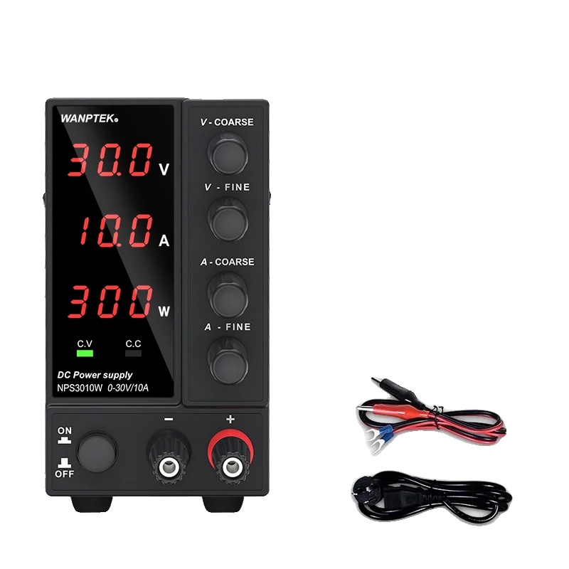 Dc-netzteil, Einstellbare Spannung Bis Zu 30v, Einstellbarer Strom Bis Zu 10a, 3 Ziffern 30v 10a