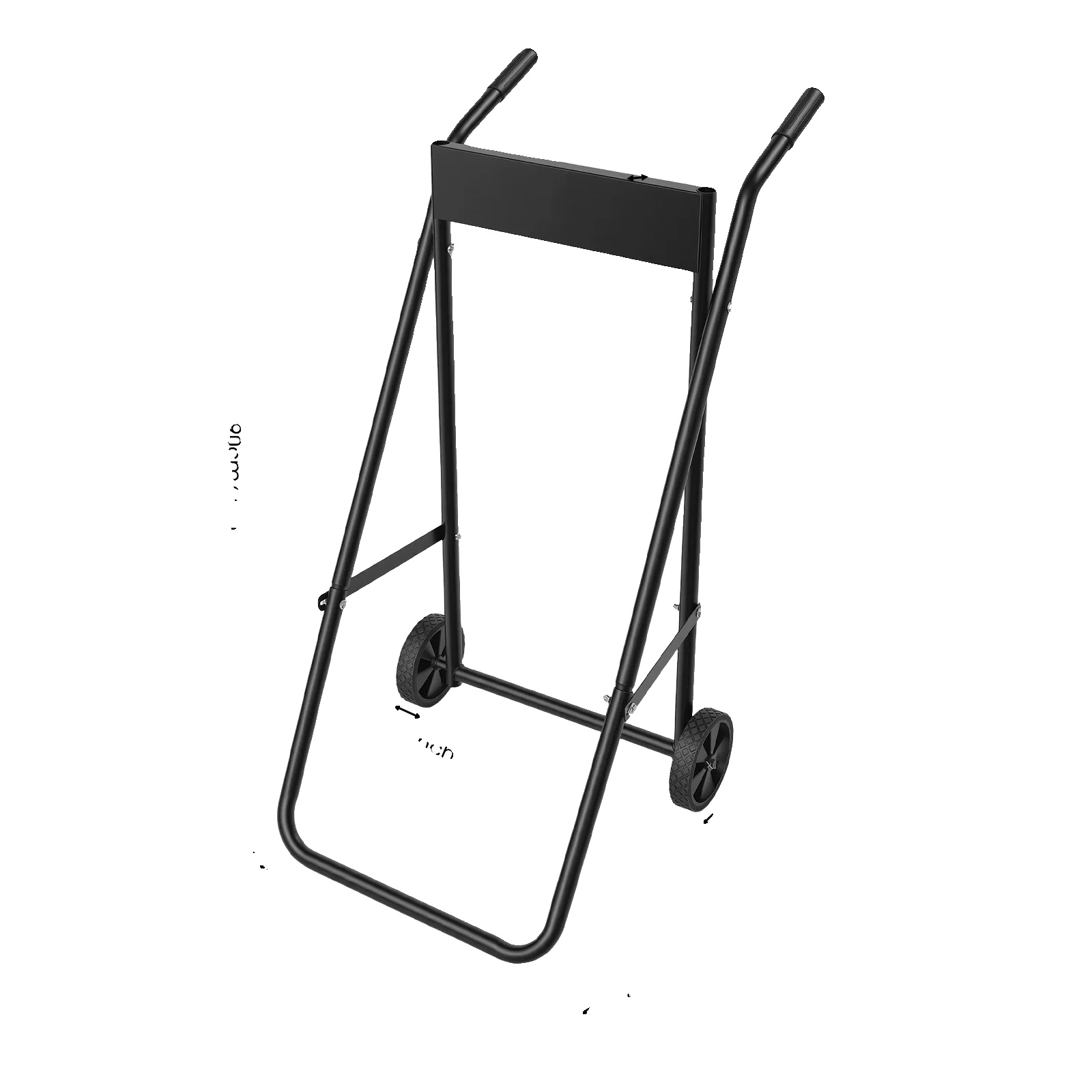 Außenbordmotorwagen, Schwerlast-dolly, Klappbares Design, Schwarz