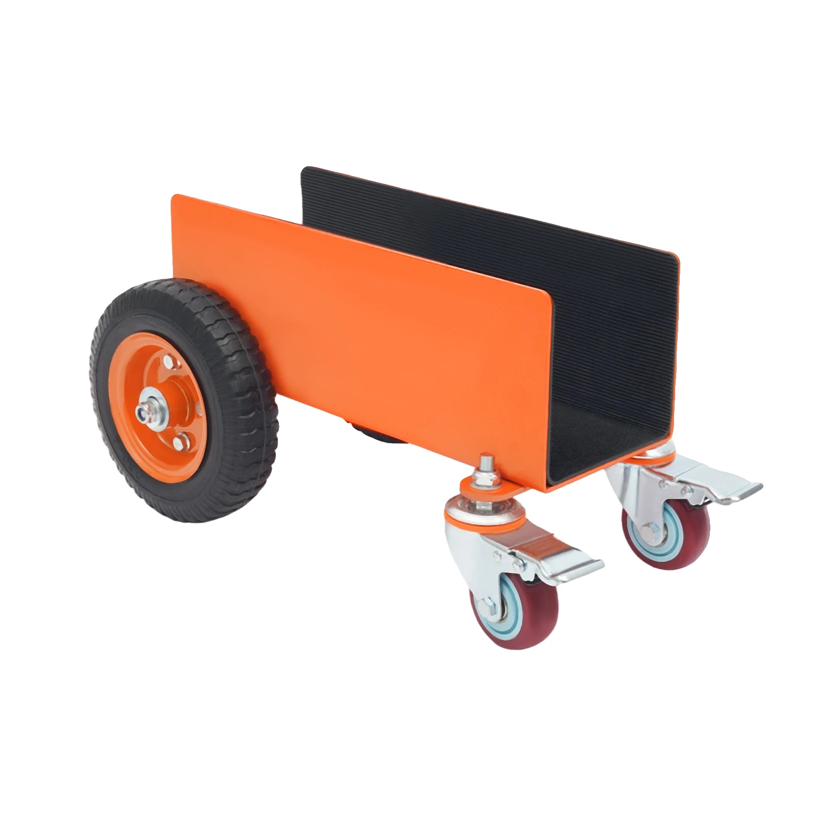 Panelwagen, Robuste Konstruktion, Abschließbare Drehrollen, Orange