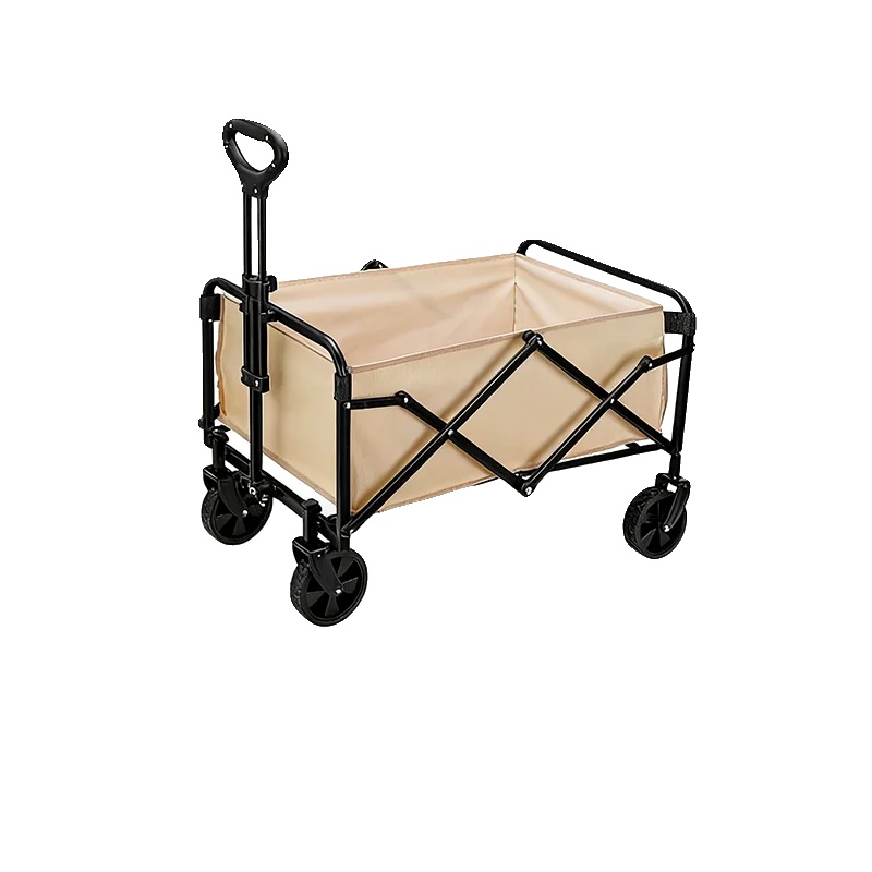 Gartenwagen, Schwerlasttragfähigkeit, Klappdesign, Khaki-5 Zoll Räder