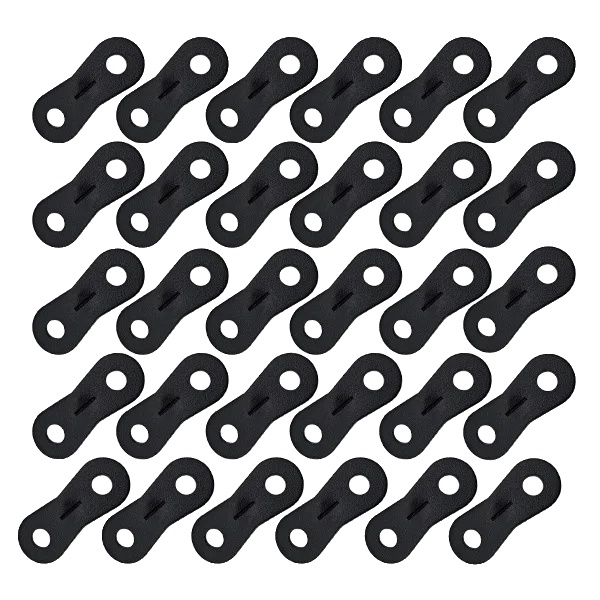 Campingzelt Seilbefestigung, Verstellbare Leine Spannung, Leichtes Aluminiumdesign, Schwarz30stück