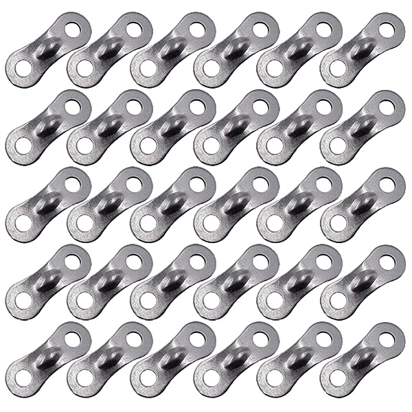 Campingzelt Seilbefestigung, Verstellbare Leine Spannung, Leichtes Aluminiumdesign, Silber30stück