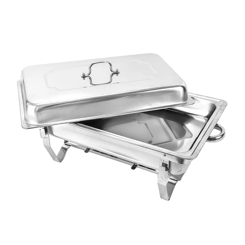 Chafing Dish, Edelstahl, 9 Liter Kapazität, Silber