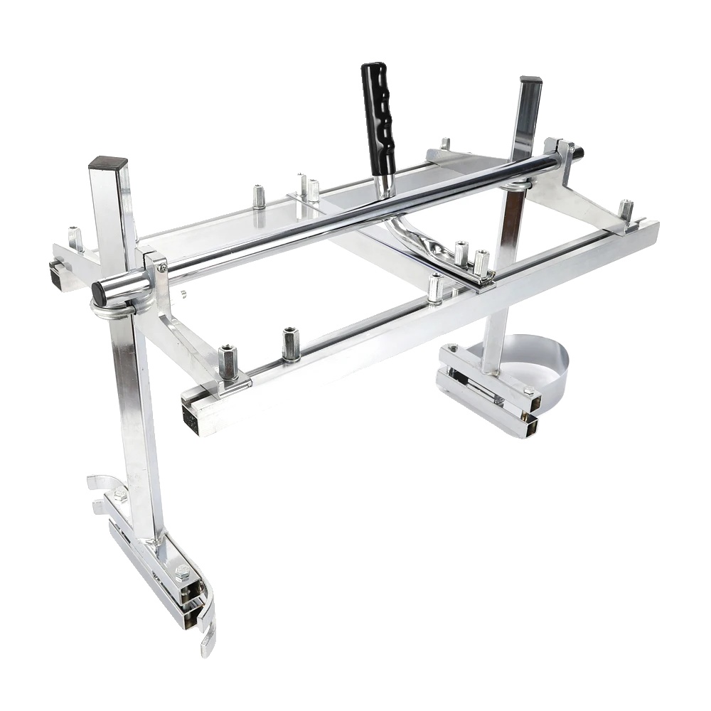 Motorsägen-mühle, Aluminiumkonstruktion, Verstellbare Plattenstärke, Silber