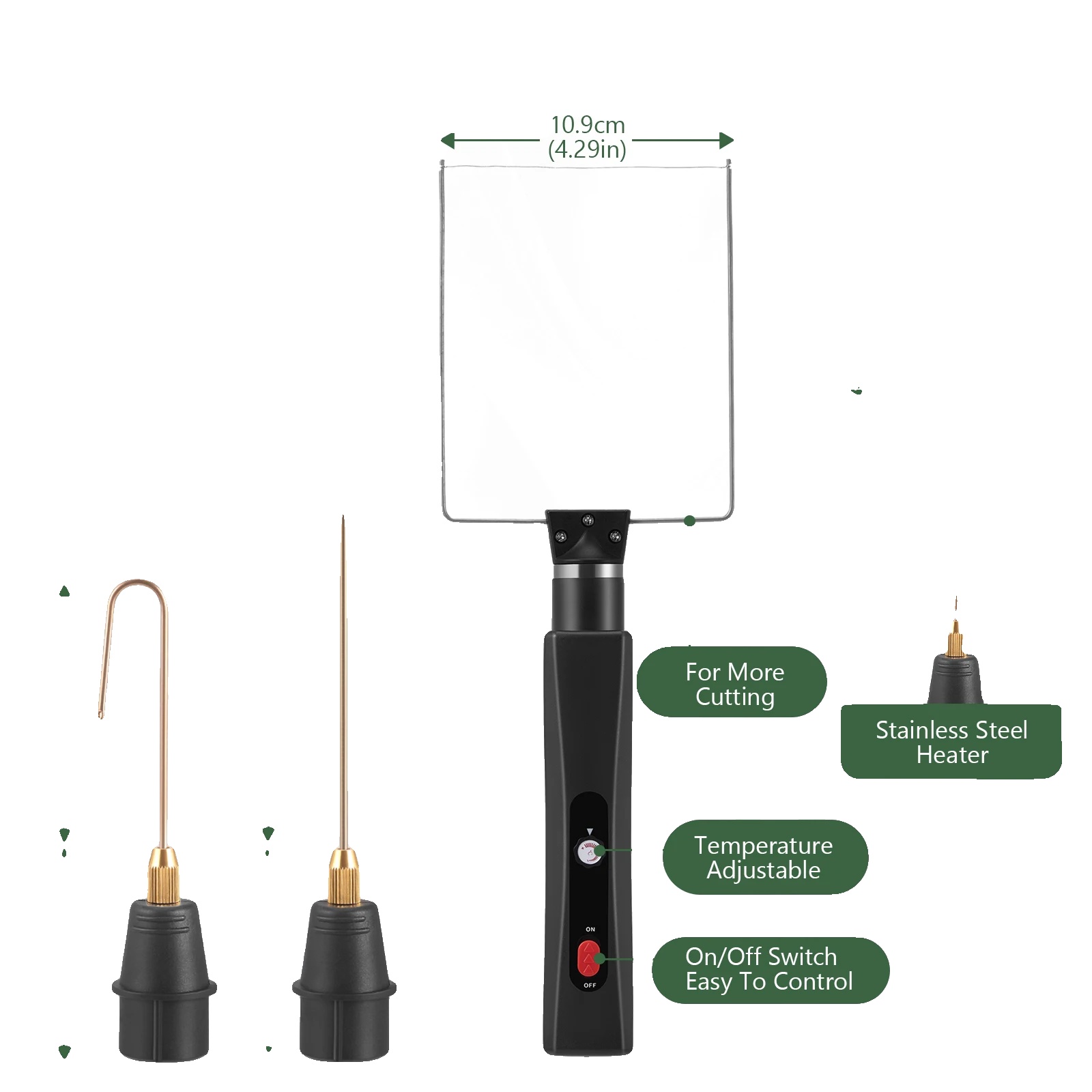 Schaumschneider, Einstellbare Temperatur, Langlebiges Design, 3-in-1