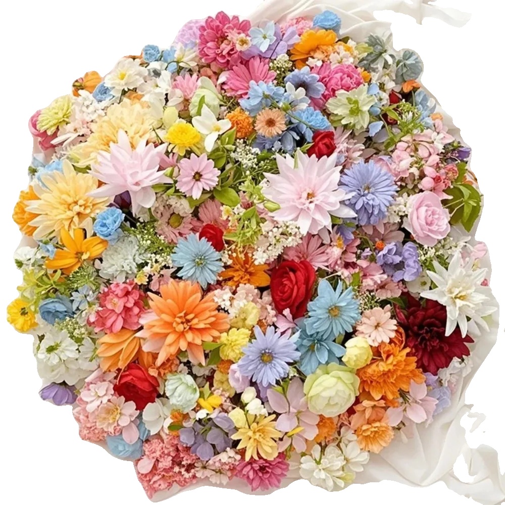 Künstliche Blumen, Innendekoration, Vielseitige Verwendung, Mischung, 50stk X 4-10cm