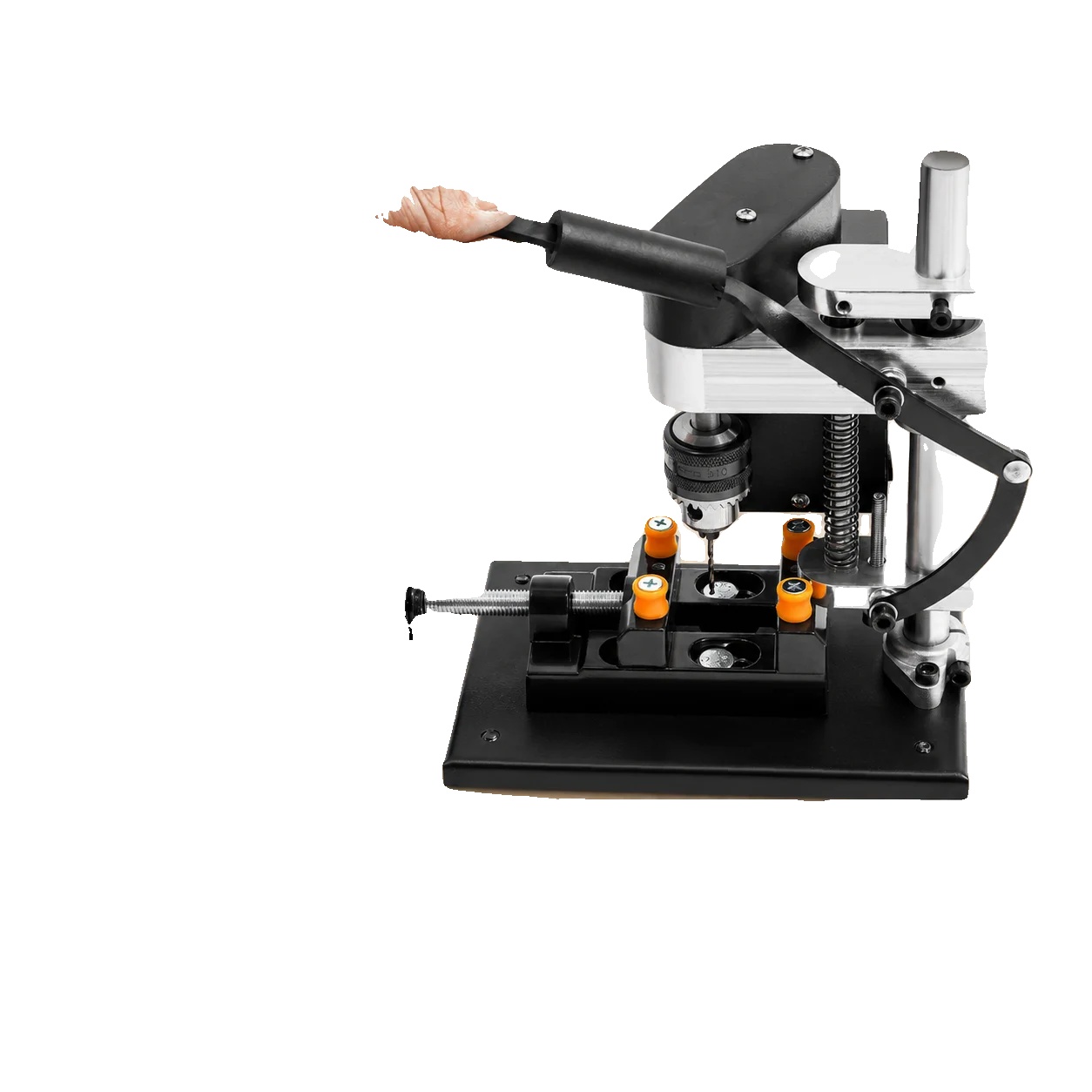 Mini Tischbohrmaschine, 250w Leistung, 7-gang Verstellbar, 8000 U/min, Spannbereich 0,6-6mm, Eu-stecker