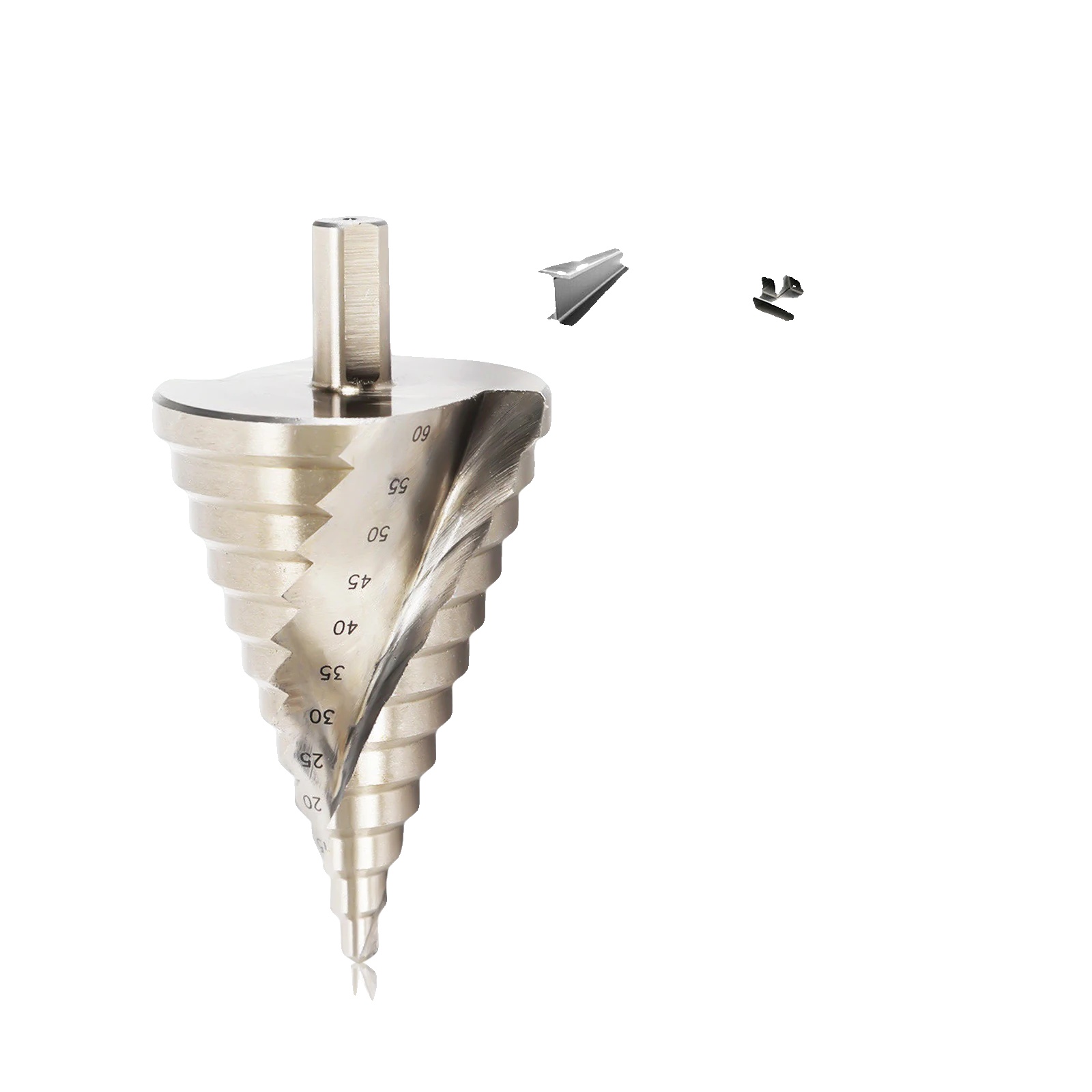 Stufenbohrer, Hochgeschwindigkeitsstahl, Vielseitige Verwendung, 60mm