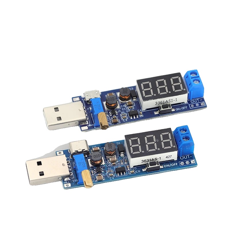 Boost Buck-wandler, Eingangsspannung Dc 5v, Einstellbare Ausgangsspannung 1,2v Bis 24v, Ausgangsstrom Bis Zu 3a, Effizienz Bis Zu 95%, Abmessungen