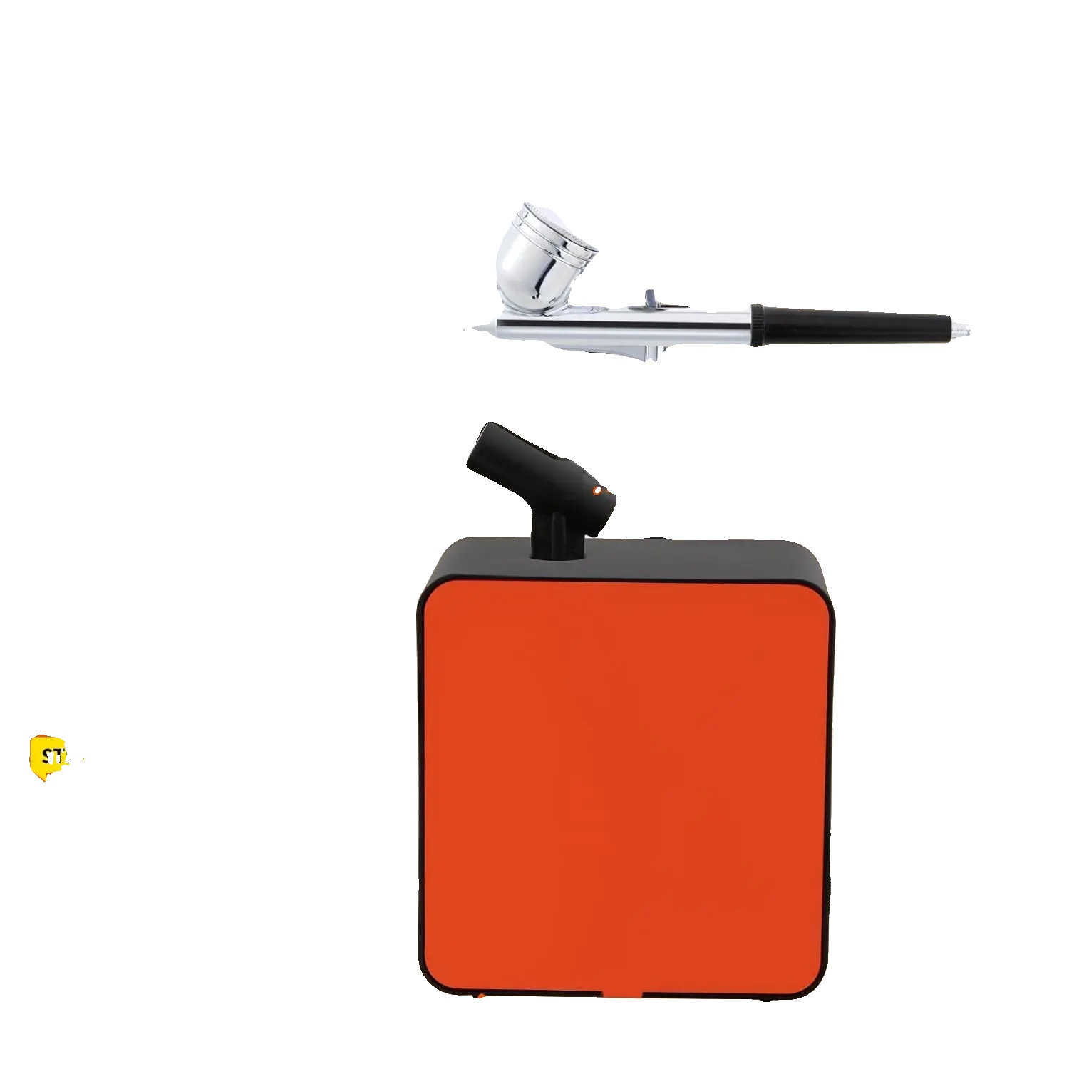 Airbrush-set, Dual-action Airbrush-pistole, 0,2 Mm Düse, 0,5 Mm Düse, Einstellbarer Luftdruck, Tragbarer Mini-kompressor
