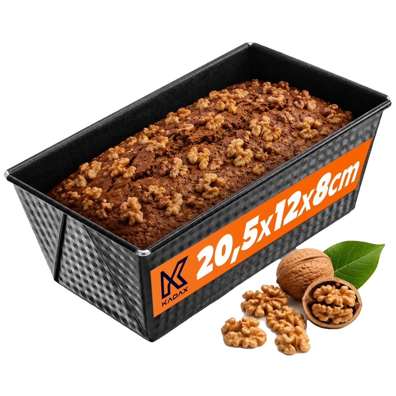 Kuchenform, Antihaft-blech, 20 Cm Länge, Ce / Eu-zertifiziert, Vielseitiges Backen, Ideal Für Brot Und Gebäck