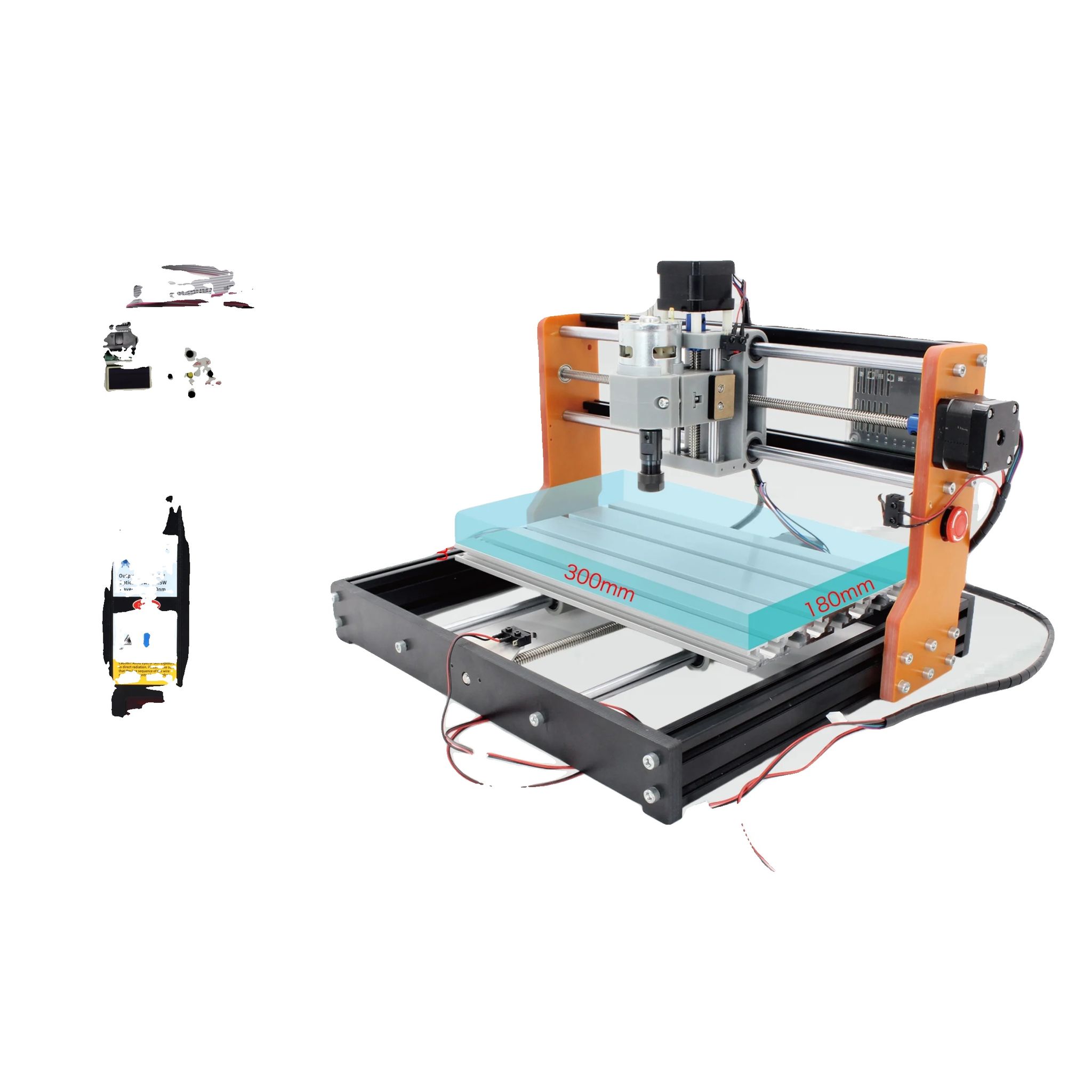Cnc-fräse, Offline-controller, 20w Laser-modul, Add Offline+20w Laser