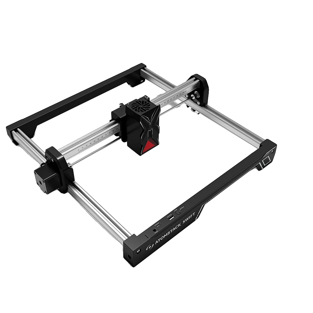 Lasergravierer, 12w Leistung, Wifi-konnektivität, Schnell Schwarz 12w