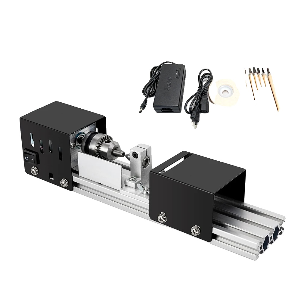 Mini Holz-drehmaschine, 100w Leistung, 7 Geschwindigkeitsstufen Einstellbar, 4000 7000 U/min