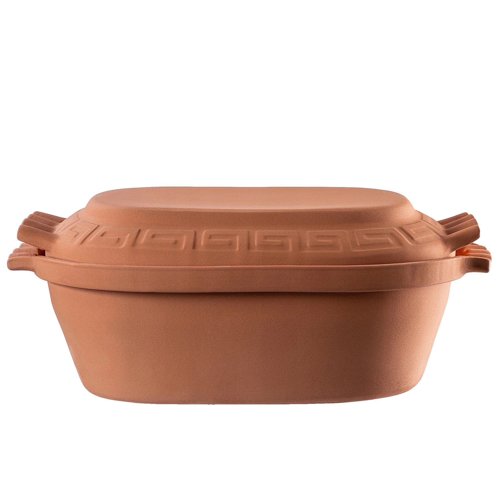 Tontopf, 6l Fassungsvermögen, Ovale Form, Braun