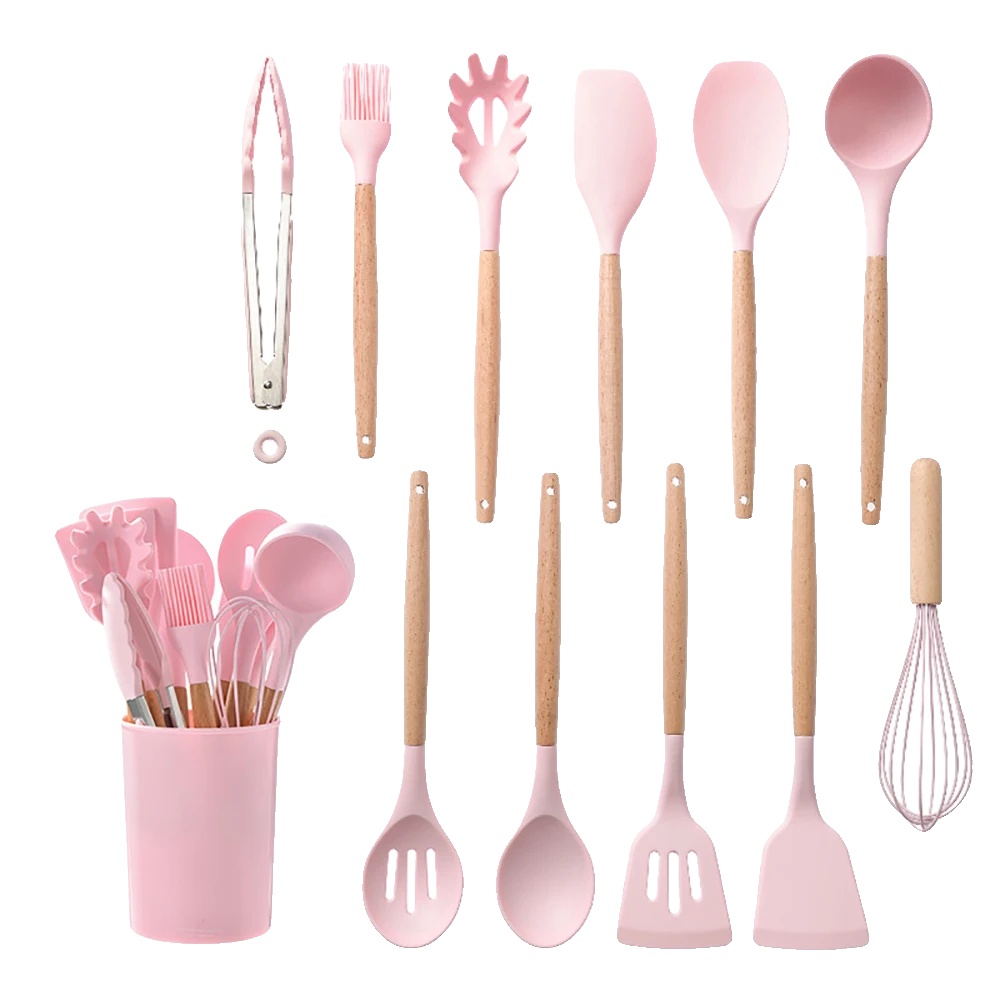 Kochgeschirrset, Antihaft, Umweltfreundliches Design, Setcj-pink