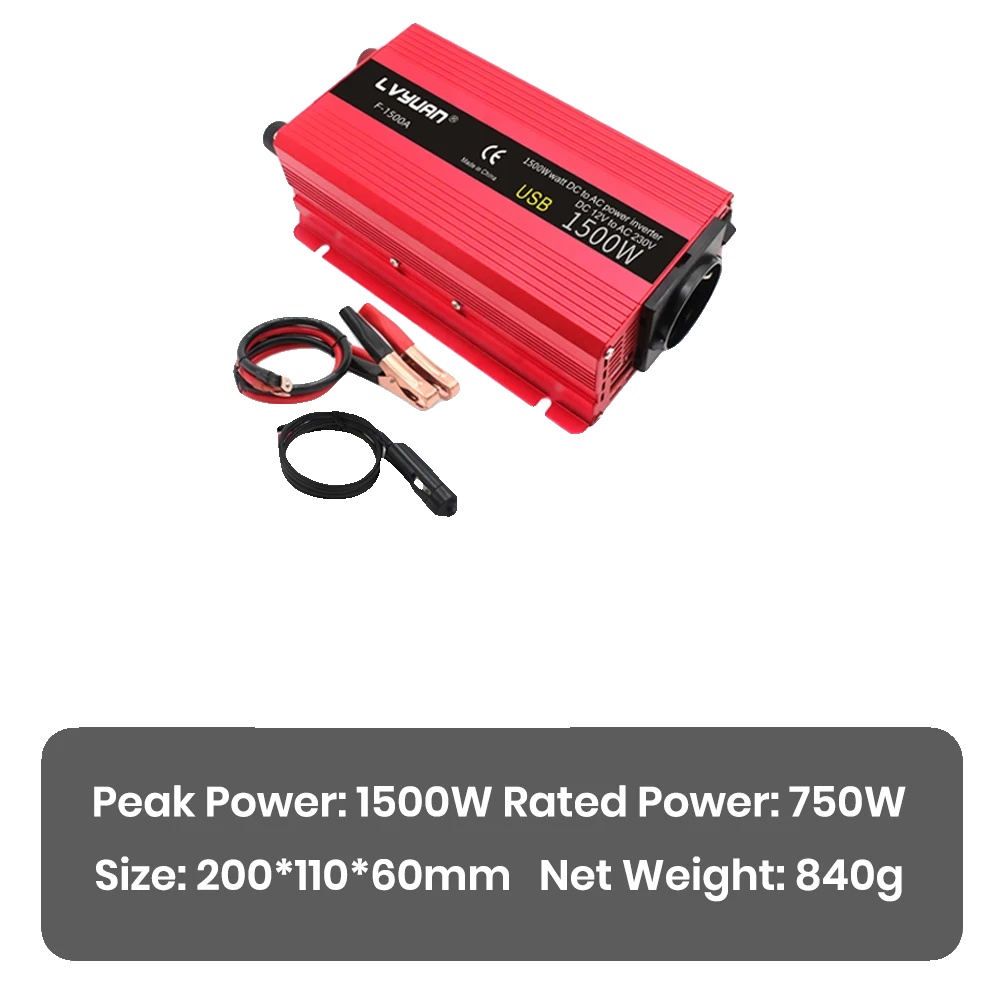 Wechselrichter, Dc-zu-ac-konversion, Dual-usb-ladung, 1500w