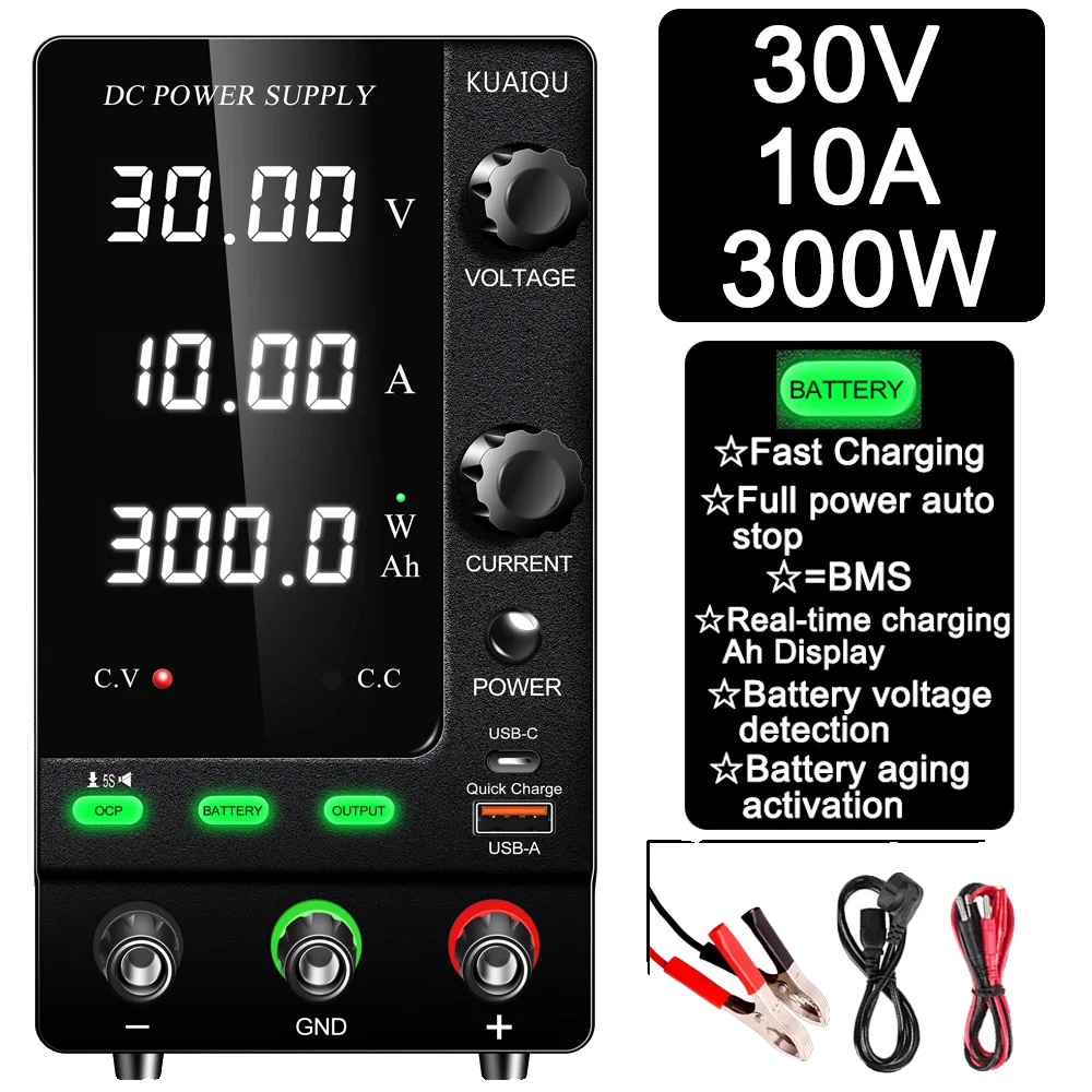 Dc-netzteil, Einstellbar 30v 10a, Intelligenter Lademodus, Spps-c3010c 30v10a