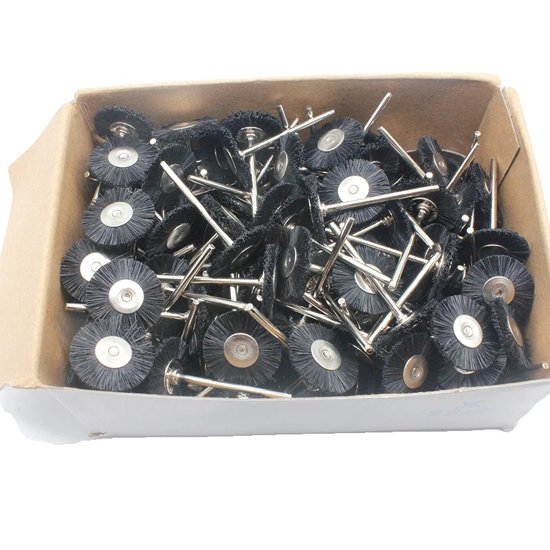 Schleifbürsten, Mehrere Härteoptionen, Kompatibel Mit Dremel-werkzeugen, 144stück 19mm Schwarz