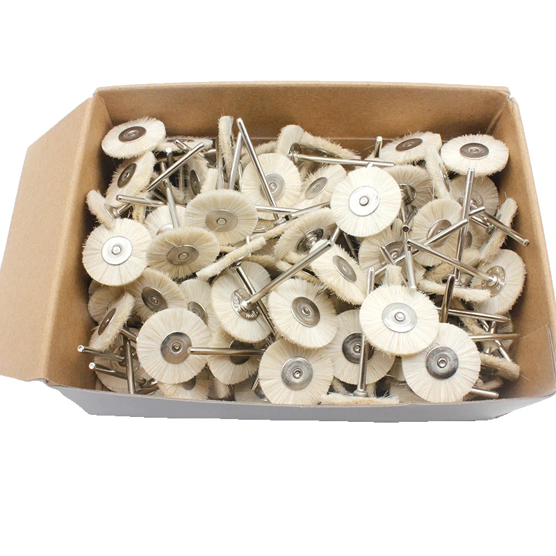 Schleifbürsten, Mehrere Härteoptionen, Kompatibel Mit Dremel-werkzeugen, 144stück 22mm Weiß