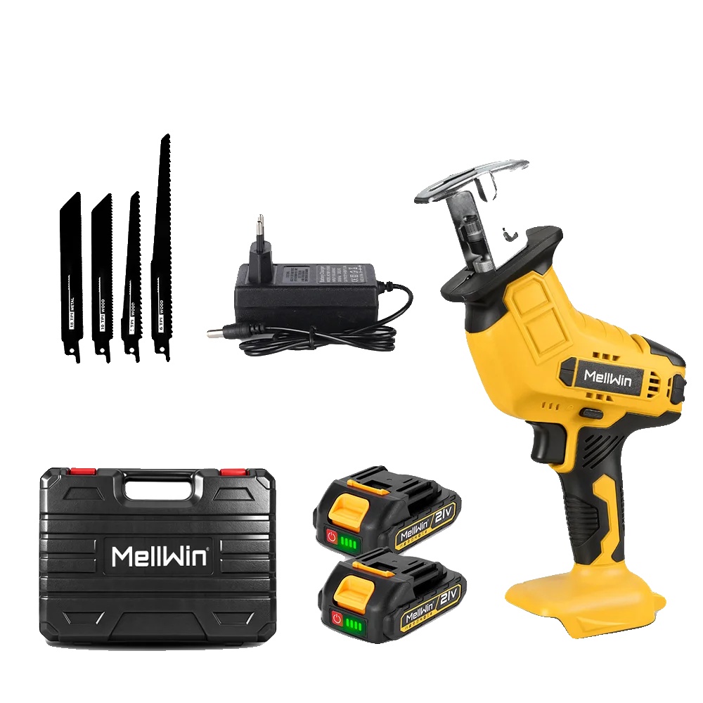 Pendelsägemaschine, Vielseitiges Schneiden, Schnelle Klingenwechsel, 2xbatterie Set