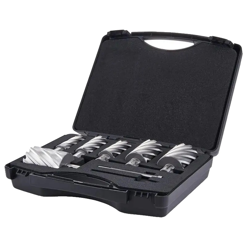 Hohlbohrer-set, Hochgeschwindigkeitsstahl, Universelle Kompatibilität, Schwarz