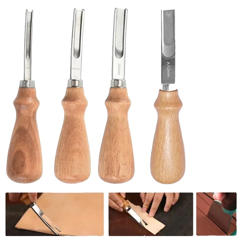 Lederhandwerkswerkzeugset, Präzises Schneiden, Langlebiges Design, 4stück