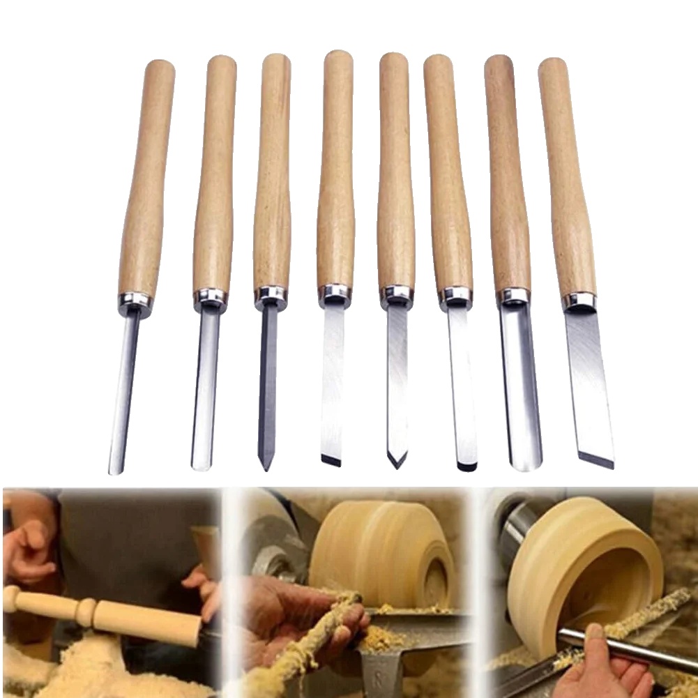 Holzschneider, Hochwertiger Kohlenstoffstahl, 8 Stück, Langlebiges Griffmaterial, Verschiedene Größen Und Formen, Leichtes Design