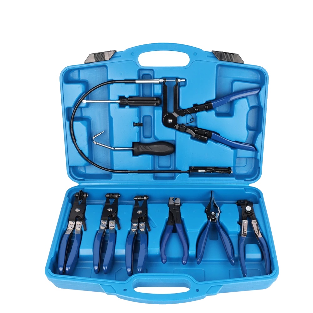 Schlauchschellen-zangen Set, Langstreckendesign, Vielseitige Anwendungen, 9stück