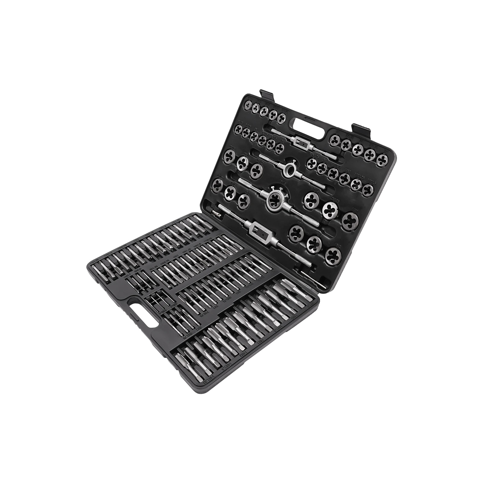 Gewindeschneider-set, 110 Teile, Langlebiger Legierungsstahl, Schwarz