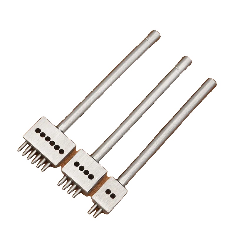 Lederlocher-werkzeugsatz, Stahlkonstruktion, Vielseitig Für Diy-projekte, 4mm Silber