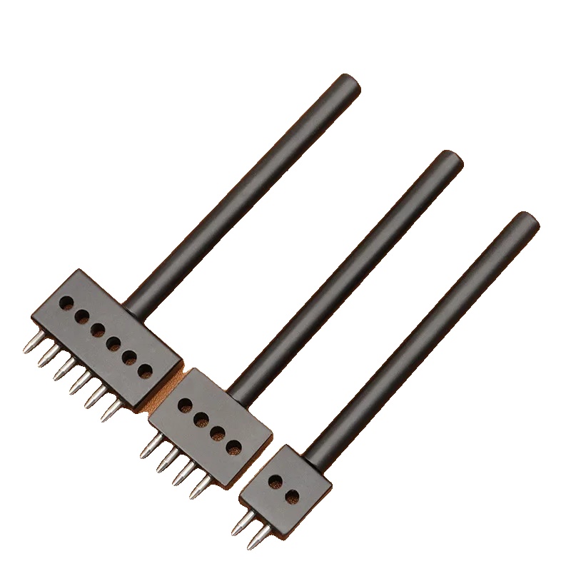 Lederlocher-werkzeugsatz, Stahlkonstruktion, Vielseitig Für Diy-projekte, 6mm Schwarz