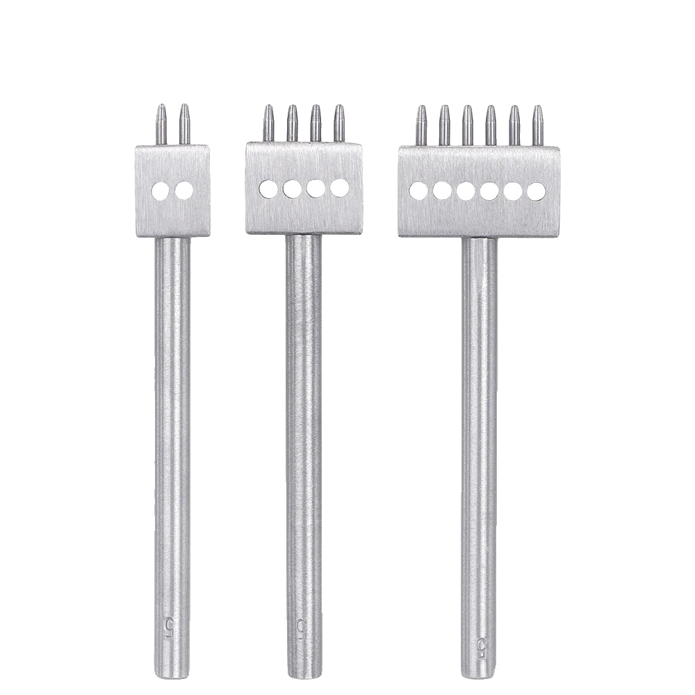 Lederlocher-set, Manuelle Bedienung, Langlebige Stahlkonstruktion, 5mm