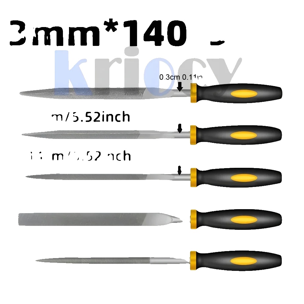 Feilen Set, Präzisionswerkzeuge, Langlebiges Design, 3mm X 140mm