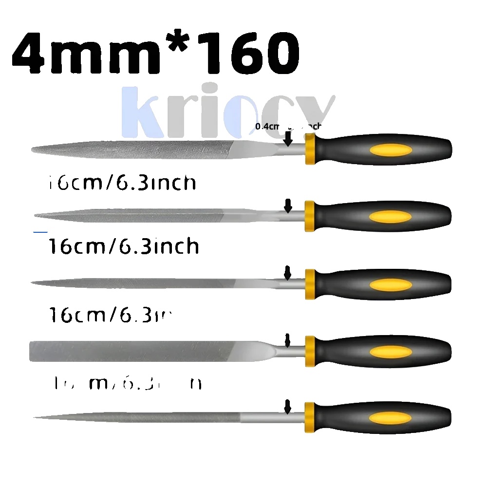 Feilen Set, Präzisionswerkzeuge, Langlebiges Design, 4mm X 160mm