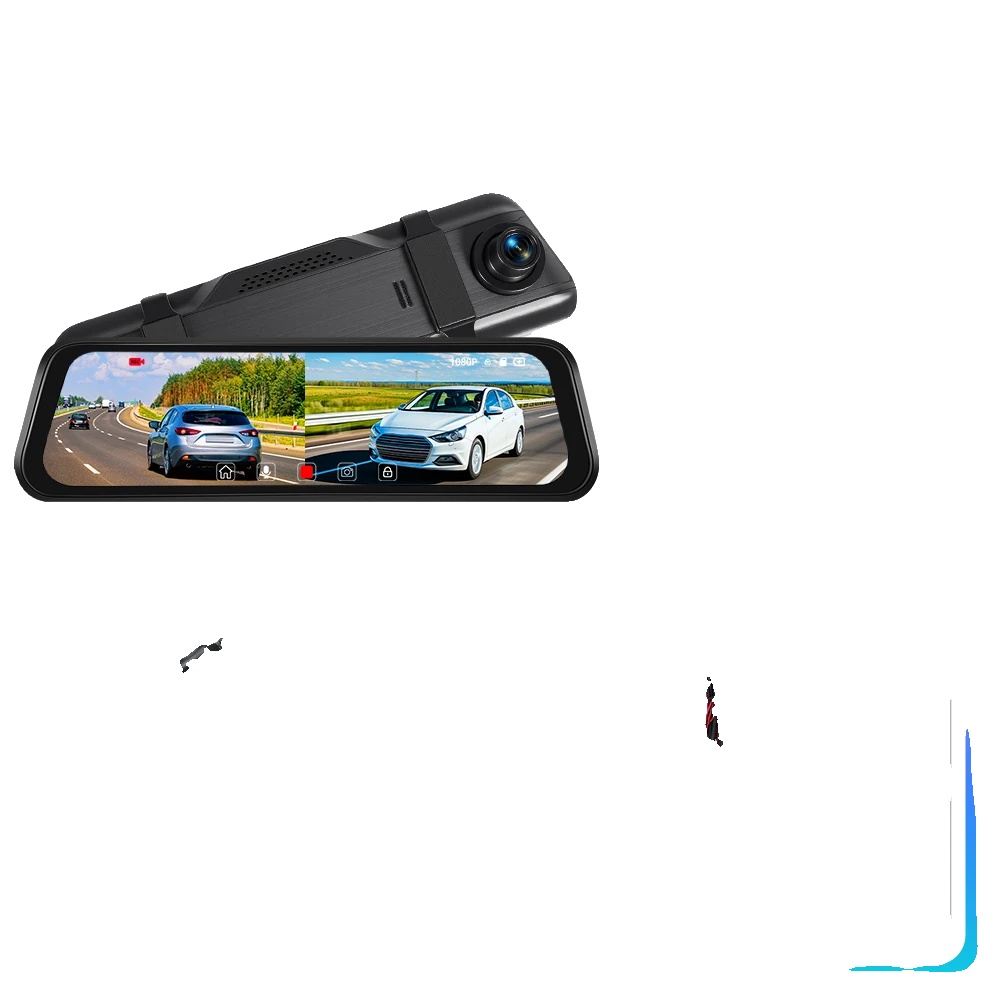 Dashcam, Dual-linse, 1080p Frontkamera, Dvr Mit 64g Karte