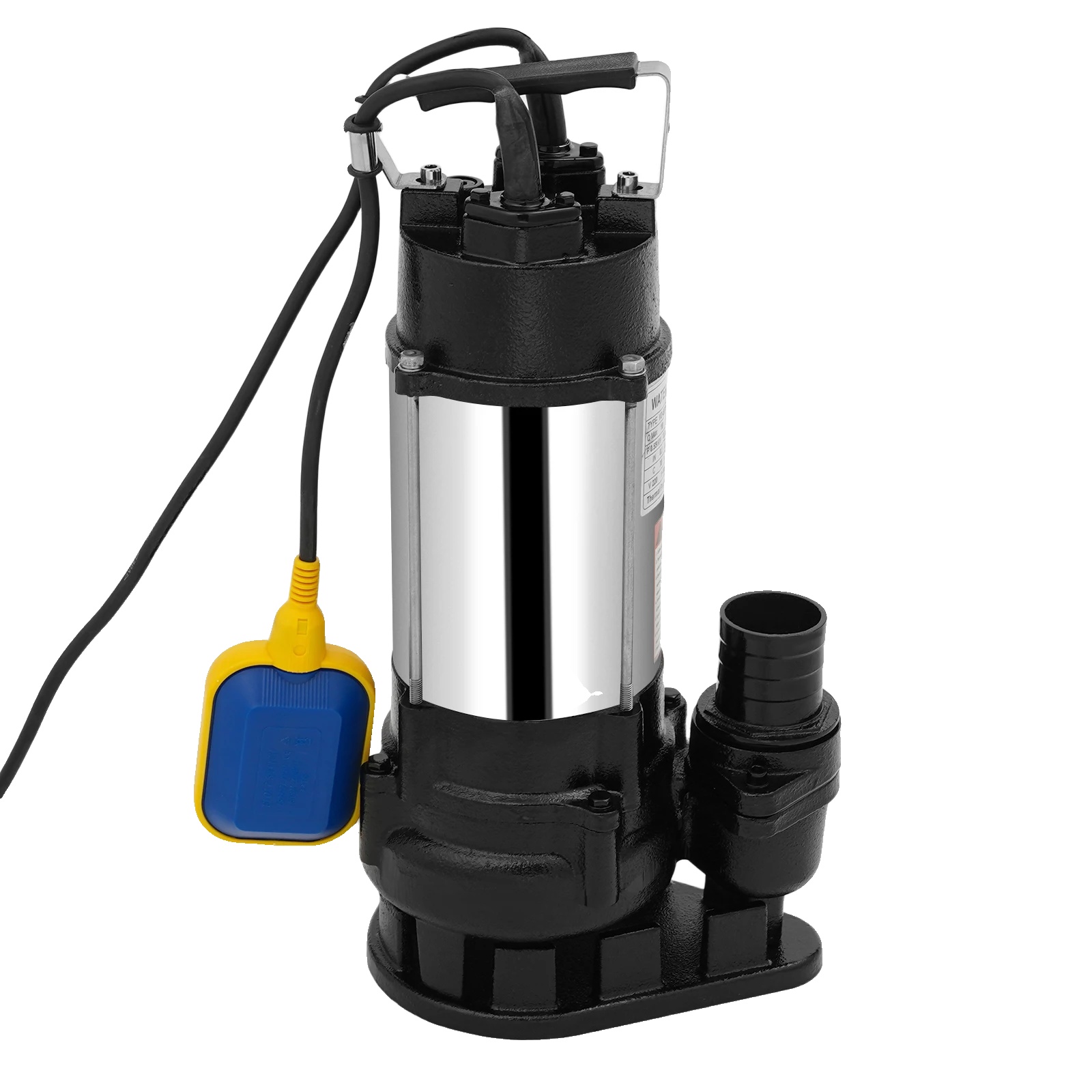 Tauchpumpe, Automatischer Schwimmerschalter, Hohe Durchflussrate, 220v, Silber Und Schwarz, Eu