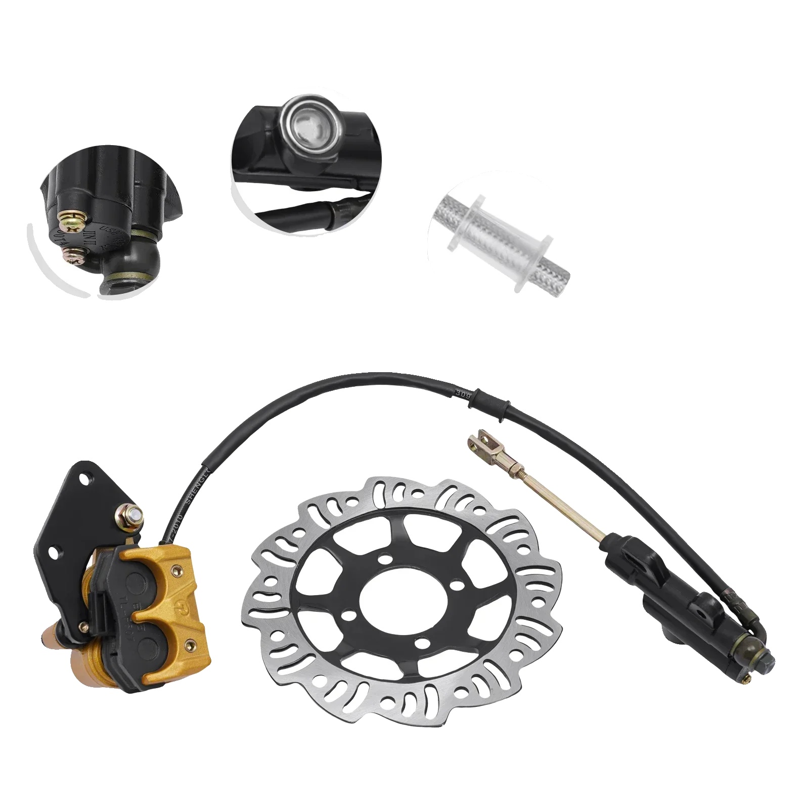 Hydraulisches Bremskit, Hintere Installation, Robuste Konstruktion, Silber