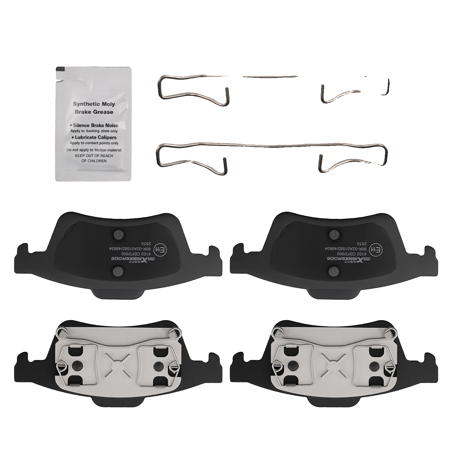 Bremsschreiben, Verbundmaterial, Maßgeschneiderte Passform, Kompatibel Mit Renault Megane Ii (2003-2023), Verbesserte Bremsleistung, Optimiert Für