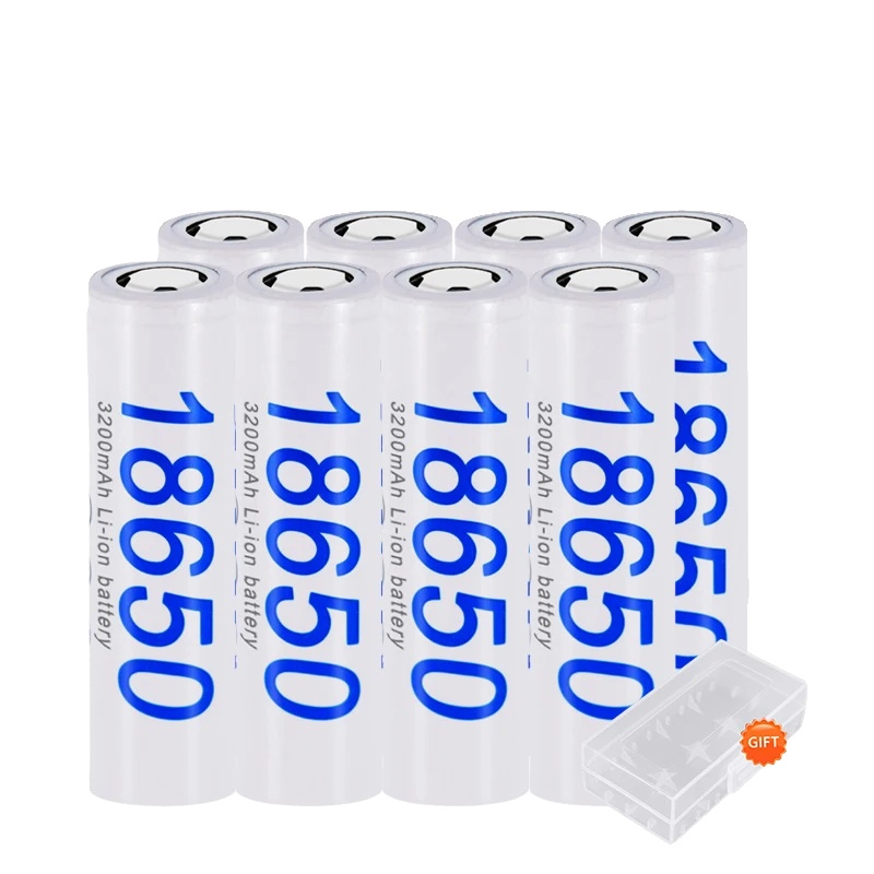 Wiederaufladbare 18650-batterie, 3000mah, Kompatibel Mit Elektronik, 8pcs Batterie